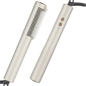 2 in 1 Hair Straightener and Curler Ceramic Heating 5 Temp Settings Travel